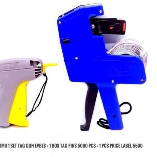 

COMBO 3-SET TAG GUN Baju & LABEL HARGA TAG GUN EVBES PRICE LABEL XEHO !!