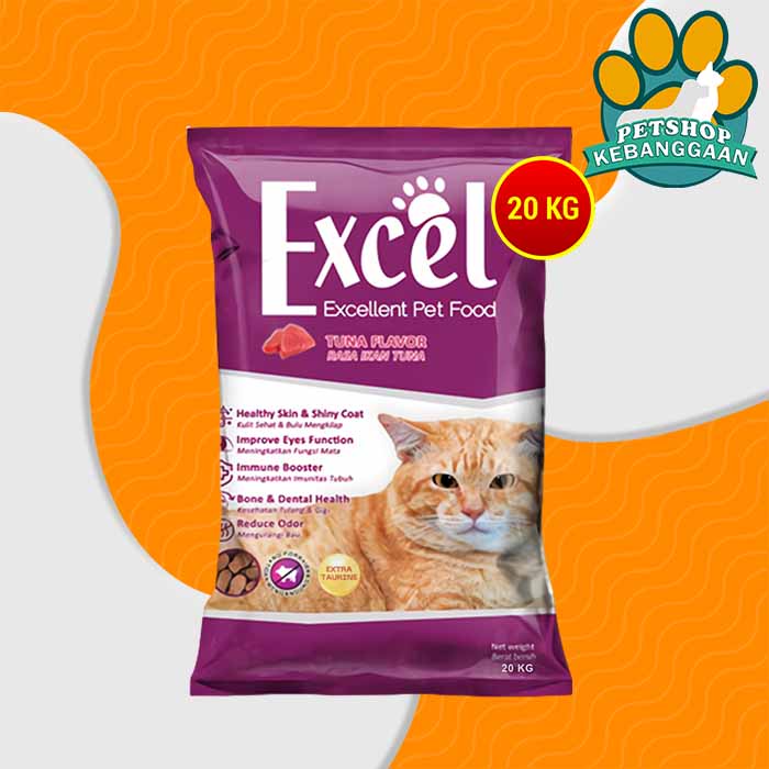 Makanan Kucing Excel Cat Tuna 20kg Ikan Donat