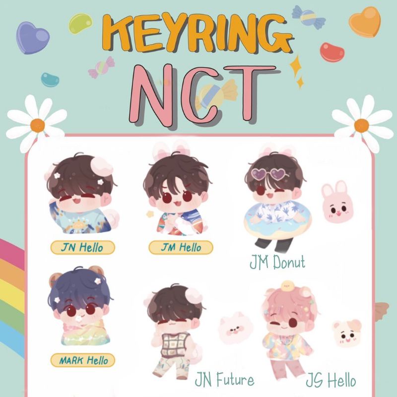 [HELLO FUTURE VER] keychain akrilik chibi nct dream