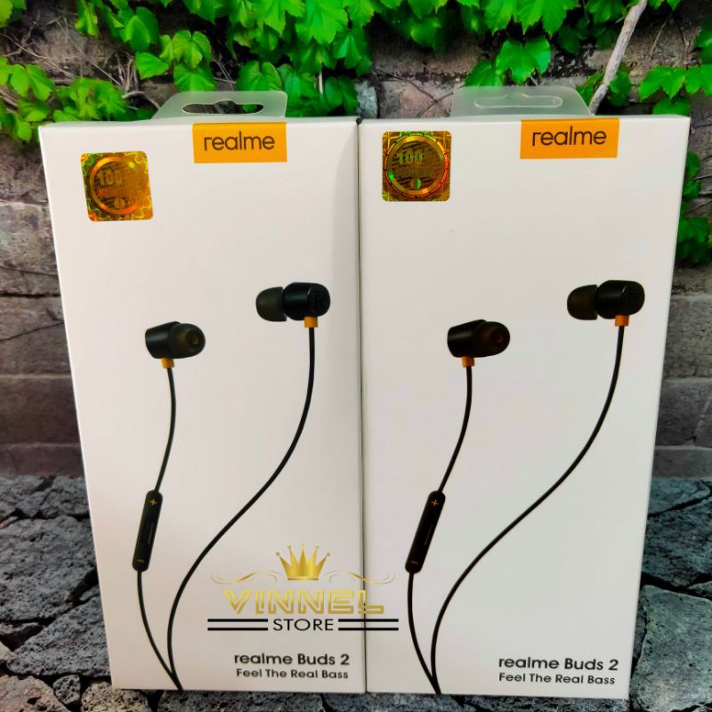 Realme Buds 2 In Ear Earphone Headset Magnetic Original 100%  Realme Buds In Ear Headset Earphone