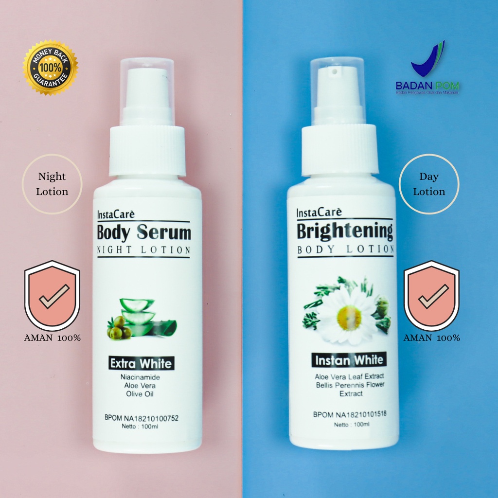 Instacare Whitening Body Lotion - EXTRA WHITENING HANDBODY LOTION PEMUTIH BADAN BPOM PERAWATAN KECAN