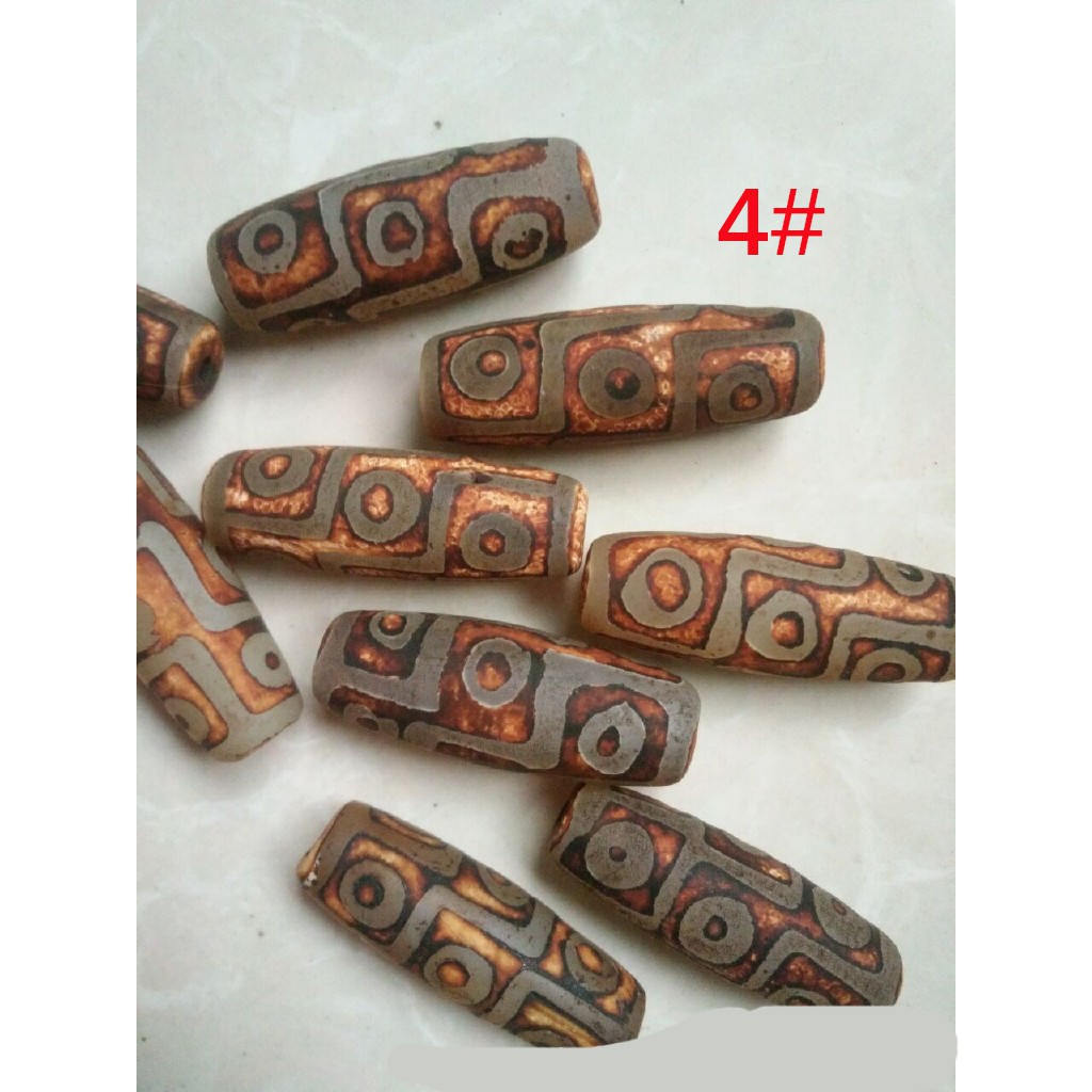 Tibet Natural Agate Nine Eyes Dzi Beads Diy Tibetan Beads Jewelry Accessoires Rajarta