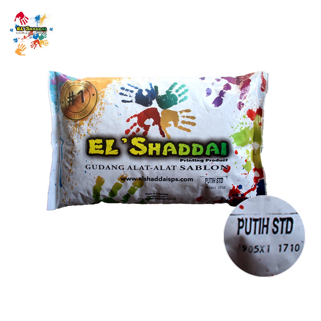 Pasta Rubber Putih Standar GL tinta sablon manual 1kg