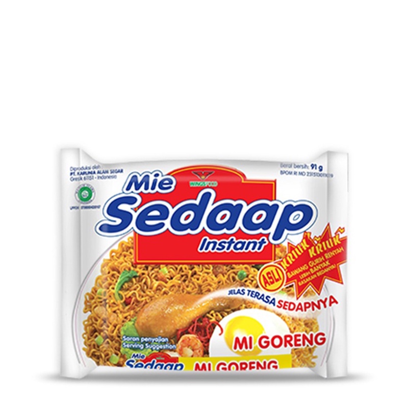 

Sedaap Mie Instan Goreng Bag 90 gr