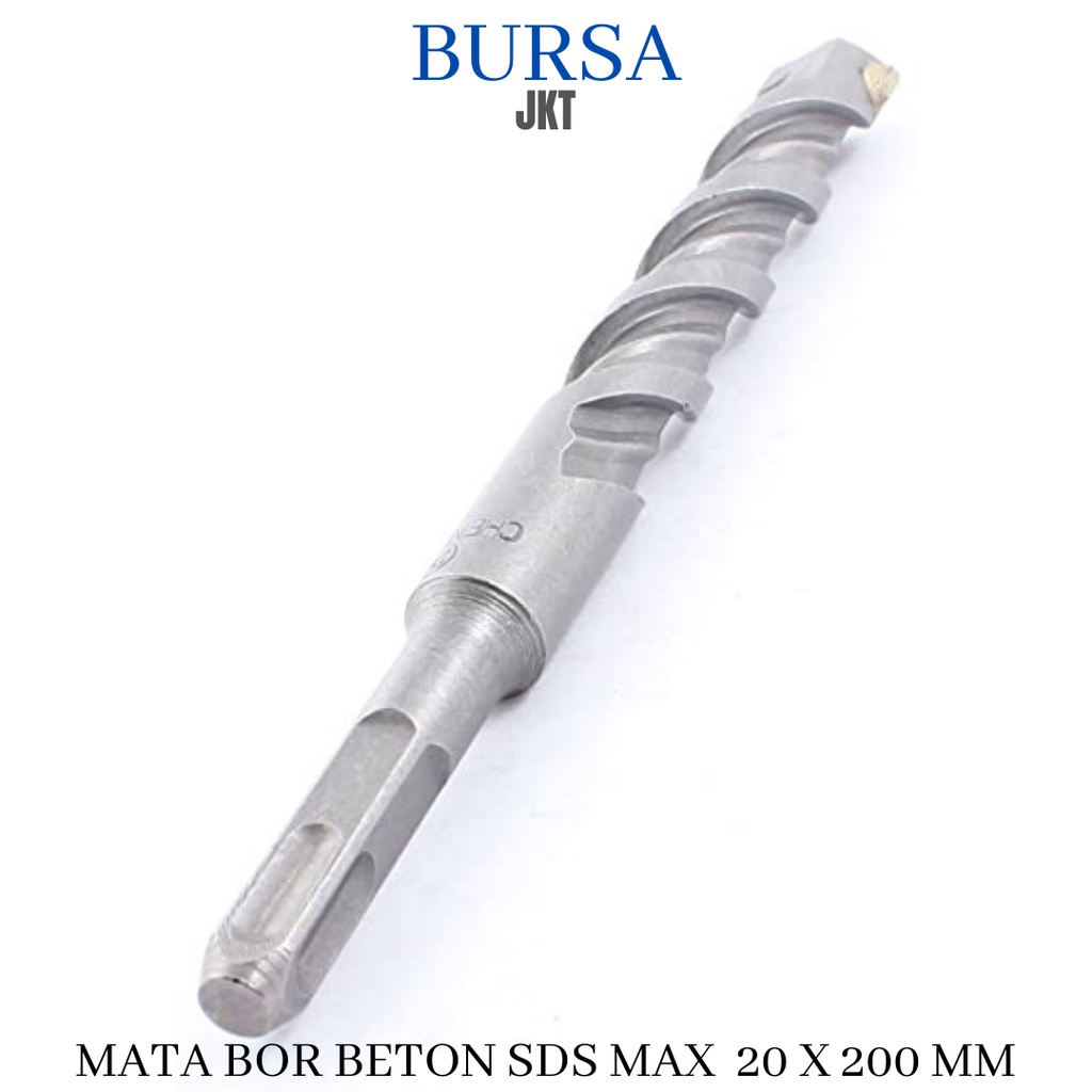 SDS MAX MATA BOR BOBOK PAHAT TEMBOK 20 MM BETON HAMMER DRILL PANJANG 200 MM