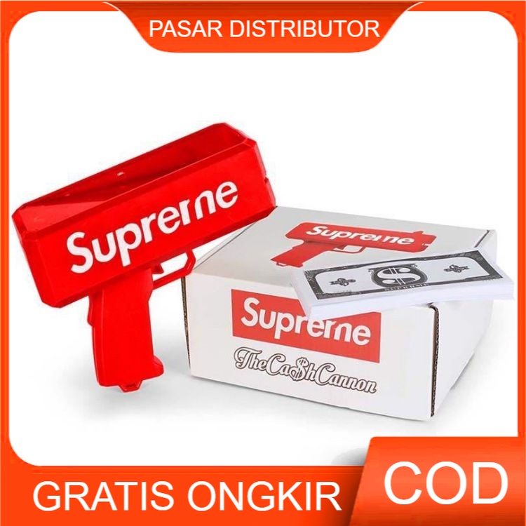 Mainan Anak Supreme Gun Mainan Pistol Uang Mainan Cash Toy Money Gun Mainan Anak Termurah Best Gift