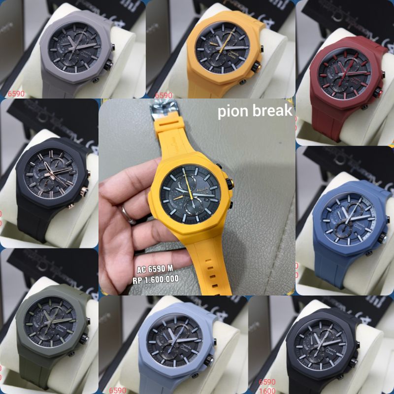 JAM TANGAN PRIA ALEXANDRE CHRISTIE KARET PRIA AC 6590 | AC6590 MEN RUBBER ORIGINAL