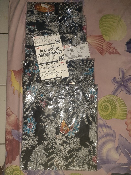 Batik Couple Keluarga Maura Couple Sania Ruffle Ori Ndoro Jowi Dnt Manggar Biru