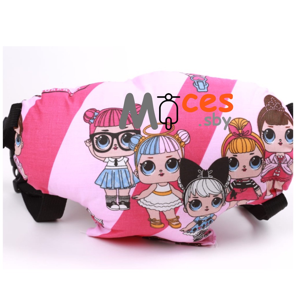BANTAL SETIR MOTOR / BANTAL STANG KURSI BONCENGAN JOK BONCENG ANAK MOTIF LOL SURPRISE