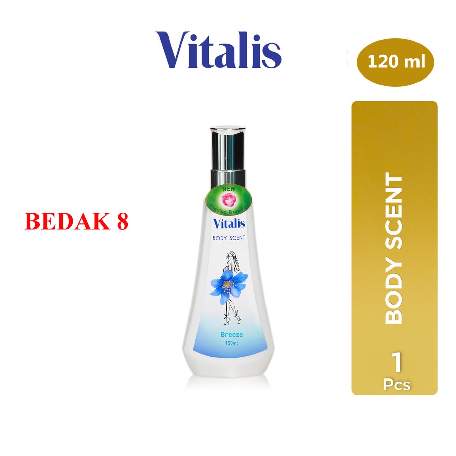 Vitalis Body Scent 120 Ml - Parfum Vitalis Blossom/ Bizarre/ Breeze/ Belle