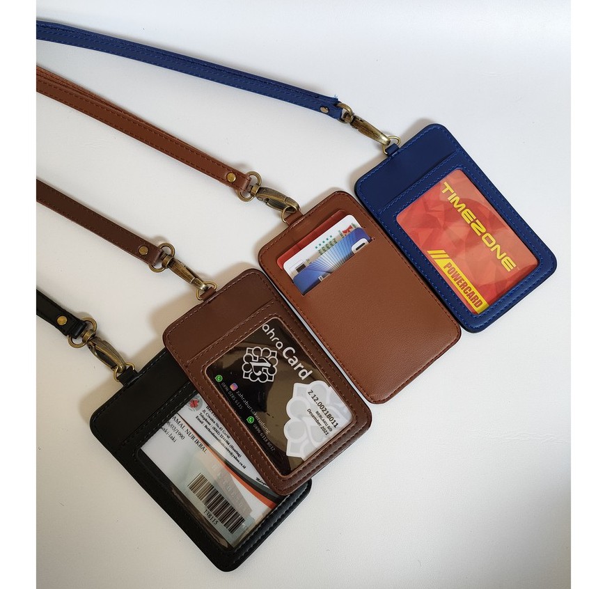 

H7Y Id Card Kulit Name Tag Kulit Card Holder Termurah.