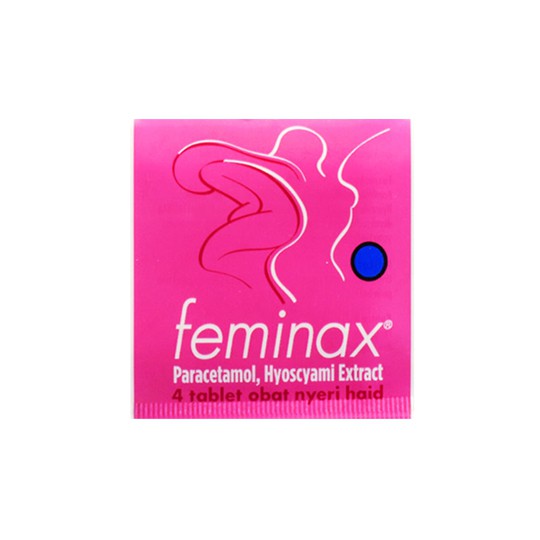 FEMINAX - OBAT NYERI HAID - STRIP 4 TABLET