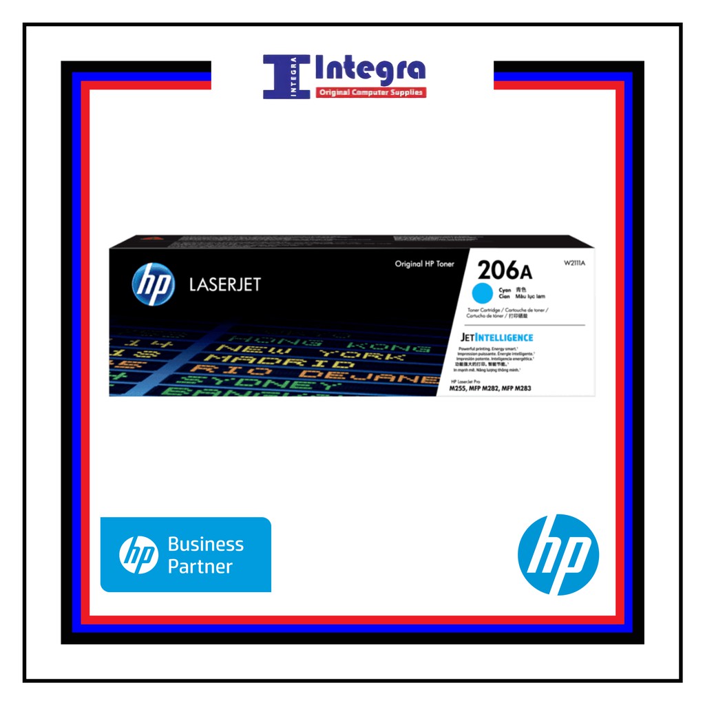 Toner HP 206A Cyan Original LaserJet Cartridge 206 A - W2111A