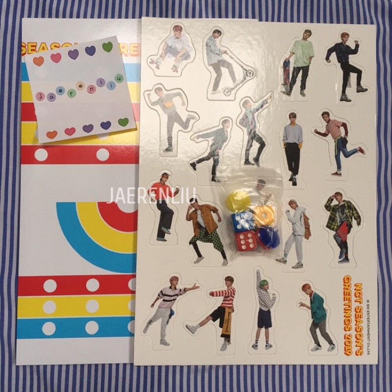 NCT 127 NCT DREAM NCT U 2019 SEASON'S GREETINGS SG19 GAME BOARD SET
