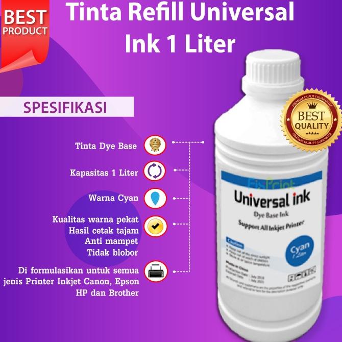 Tinta 1 Liter Universal Canon Hp Epson Brother Printer L3110 L120 G1010 G2010 G3010 T420W 315 415