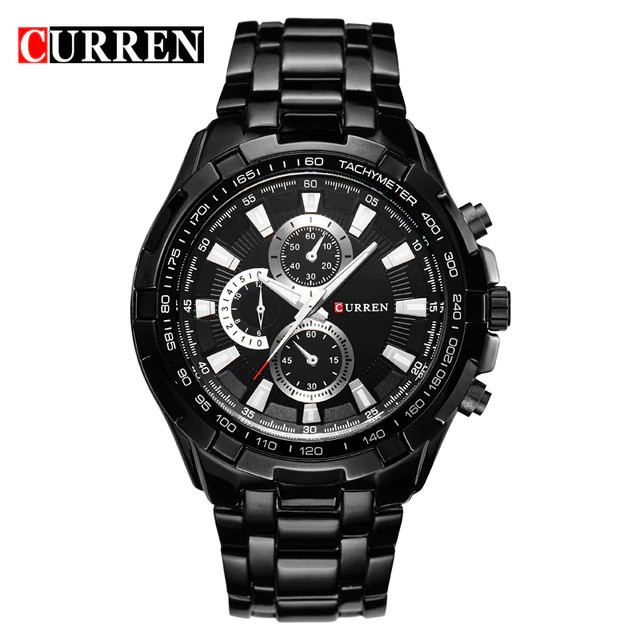 Jam Tangan Pria / Curren 8023 Chronograph tidak aktif / Jam Tangan Stainless Steel Curren Original