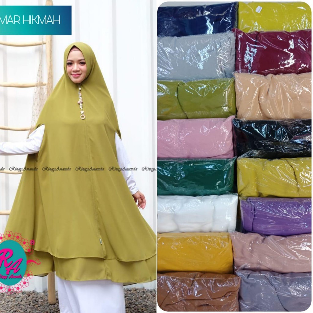 Khimar tangan jumbo Hikmah by Rizki Ananda
