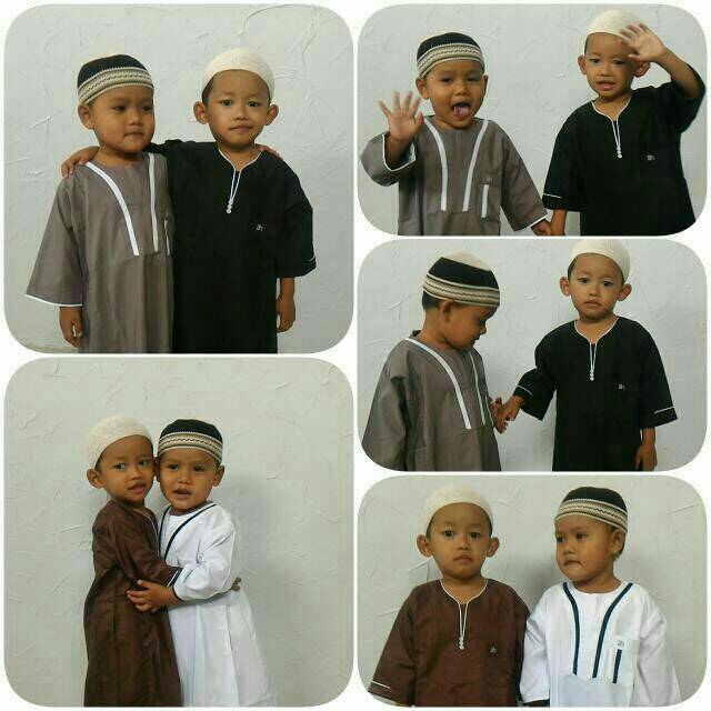 Jubah Gamis Anak Laki-laki Lengan Pendek Al Ham
