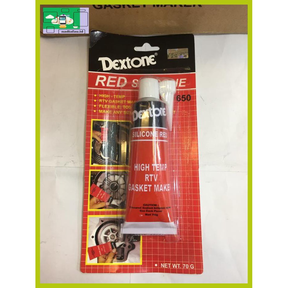 

R4E5Et- Dextone Red Silicone 70Gr Dextone Red Lem Gasket Merah Fyhf7T-
