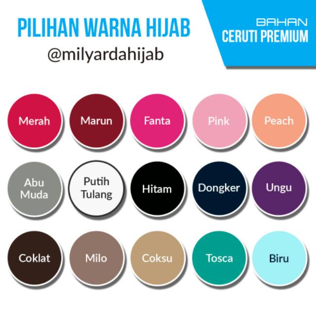 Milyarda hijab instan inara/kerudung langsung pakai/ jilbab tinggal slup