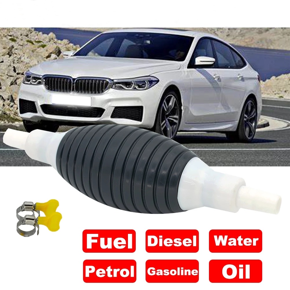 ROW Liquid Transfer Manual Hand Siphon Pump Manual Fuel Pump Petrol Diesel Transfer Tools Portable New Universal Durable Liquid Water