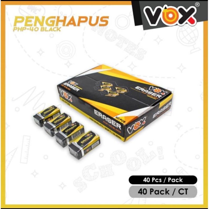 

Penghapus Pensil Murah isi 40pcs[GROSIR]