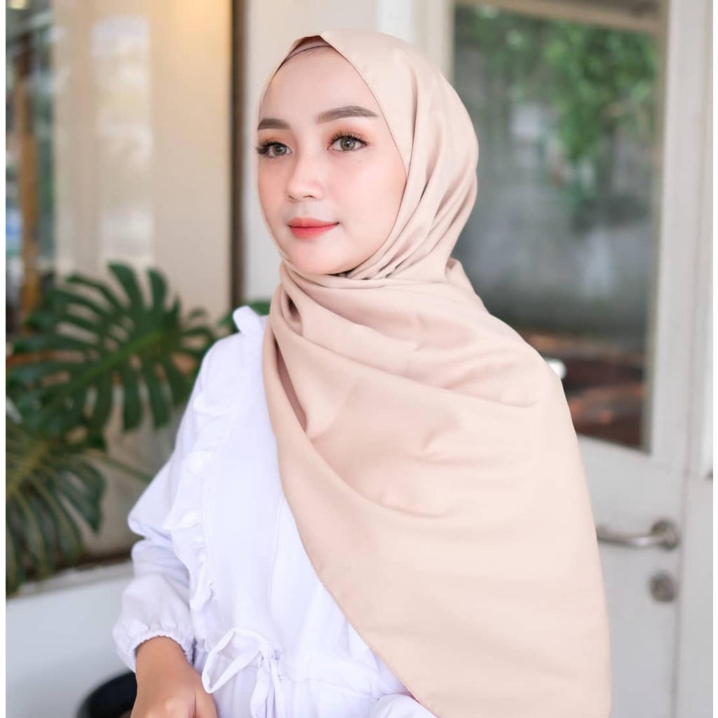 Pashmina Diamond 180x75 II Hijab Pashmina II Jilbab II Kerudung II Pashmina Sabyan-CREAM