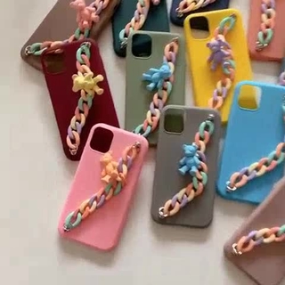 CASE RANTAI CANDY CUTEBEAR RAINBOW SOFTCASE PASTEL IP