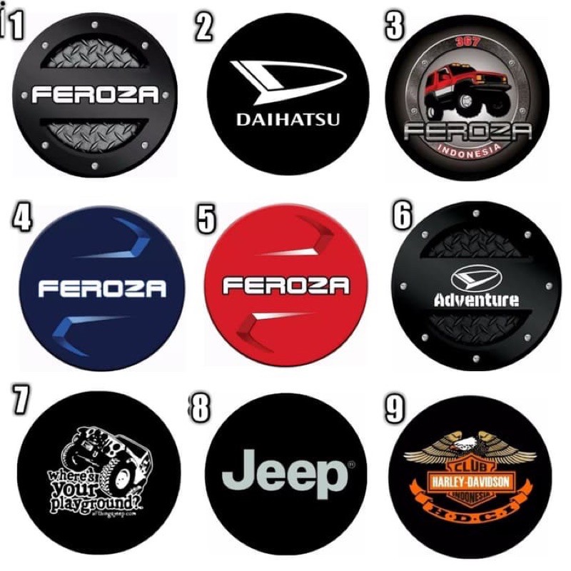 Cover ban sarung ban serep feroza daihatsu