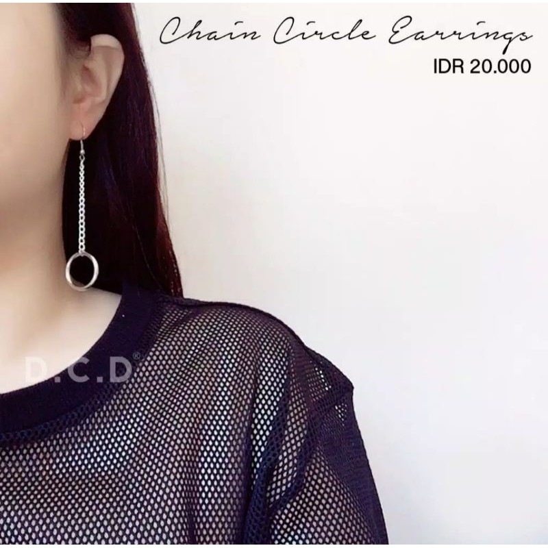 anting rantai/ chain earrings ring clip model vintage anti karat