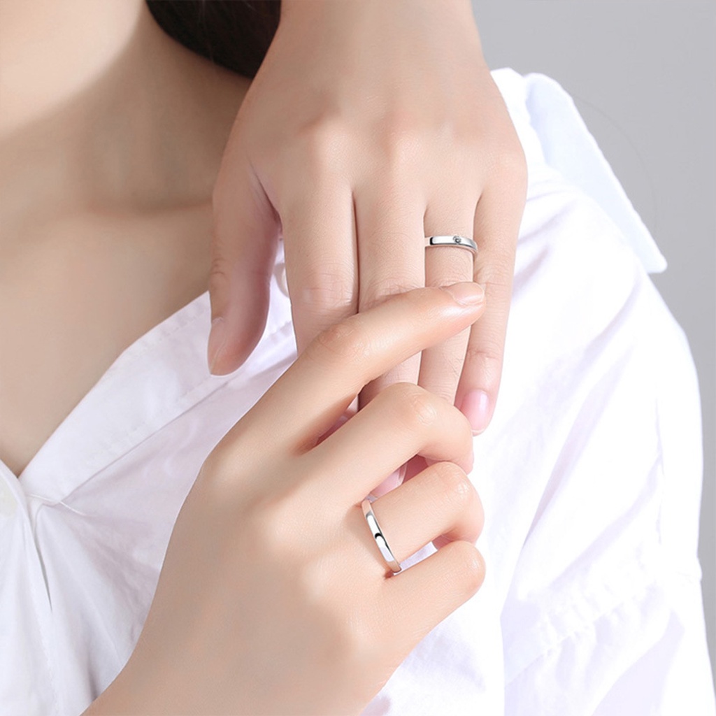 Cincin 925 Silver Desain Matahari Terbenam Bulan Dan Matahari Terbenam Untuk Hadiah Valentine