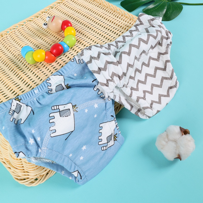 Training Pants Potty Pants Waterproof Breathable Cotton Murni Lembut Celana Poty Toilet , Popok Celana , Toilet Training , Celana Training Pipis Anak / Clodi Training Pants, Celana Dalam Tatur Popok
