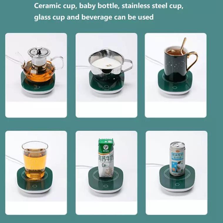 Gelas Set Keramik Cangkir Set Lengkap Dengan Alat Pemanas / Warmer Cup Kopi Teh Set