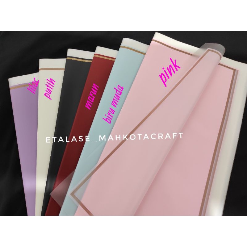

1 lembar kertas cellophane kertas bunga list transparan kertas buket