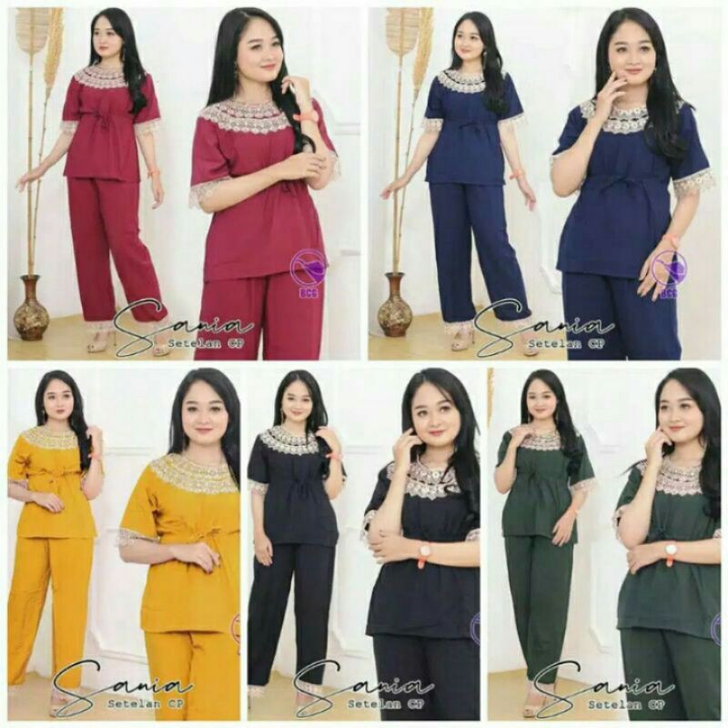 (COD) one set terlaris // Setelan Daster CP SANIA DASTER ARABIAN Daster Renda