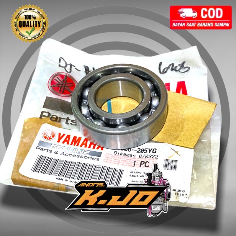 BEARING LAHER KRUK AS F1ZR KAZE BLITZ JOY V80 V75 SATRIA 6205 SET ORIGINAL YGP