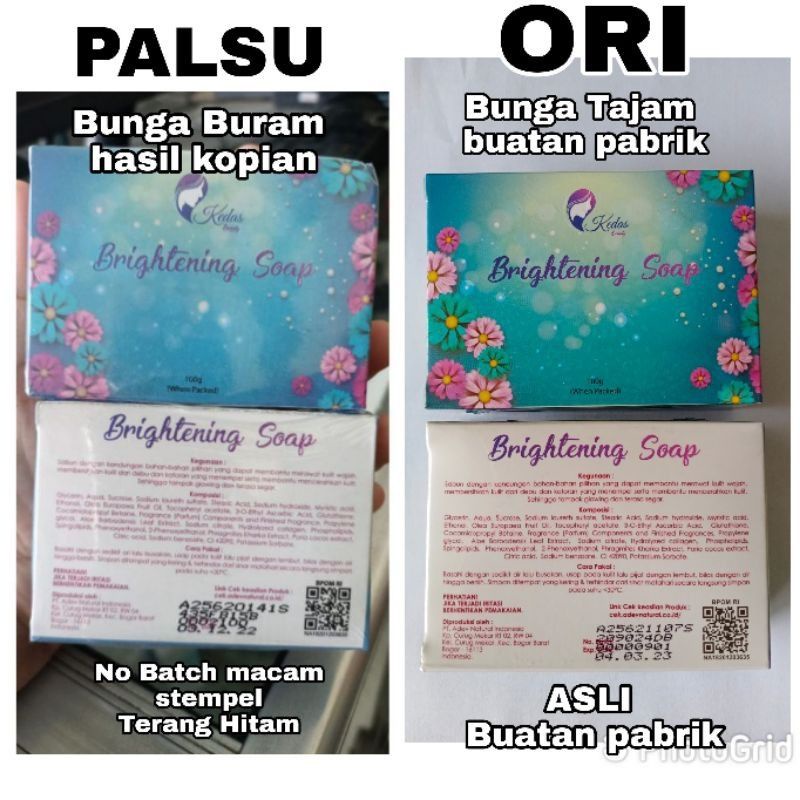 SABUN KEDAS BEAUTY BRIGHTENING SOAP ORIGINAL 100%-3