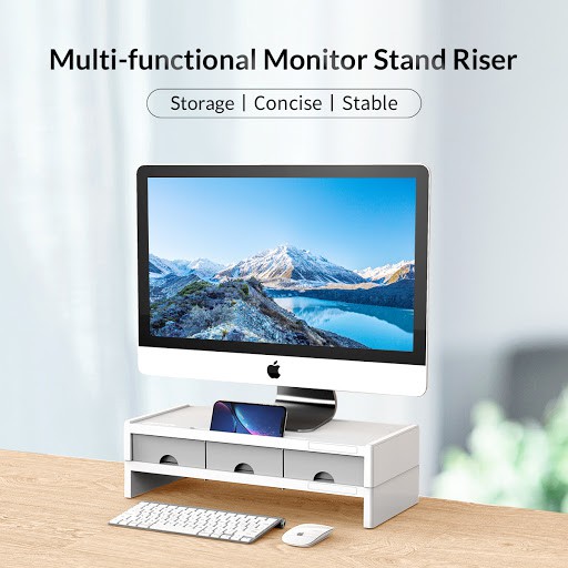 Monitor Stand orico heighten riser double XT-02 - Meja table tv i-mac Pc Aio Laptop XT02