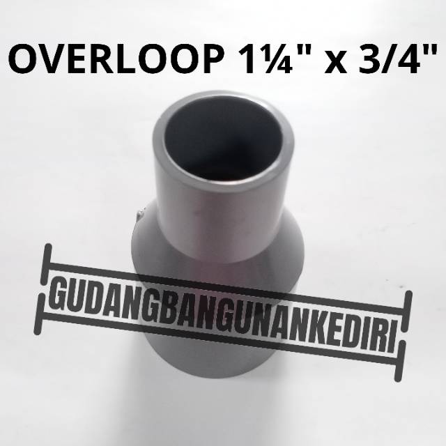 Overloop 1 1/4&quot; x 3/4&quot; | sock 1 1/4&quot; x 3/4&quot; | sok 1 1/4&quot; x 3/4&quot; | verlop Perlop JAYA PVC