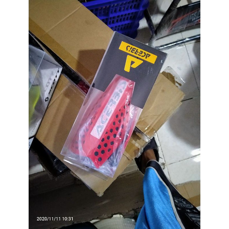Handguard merk acerbis untuk klx 150 BF crf 150 L warna hijau stabilo dan merah