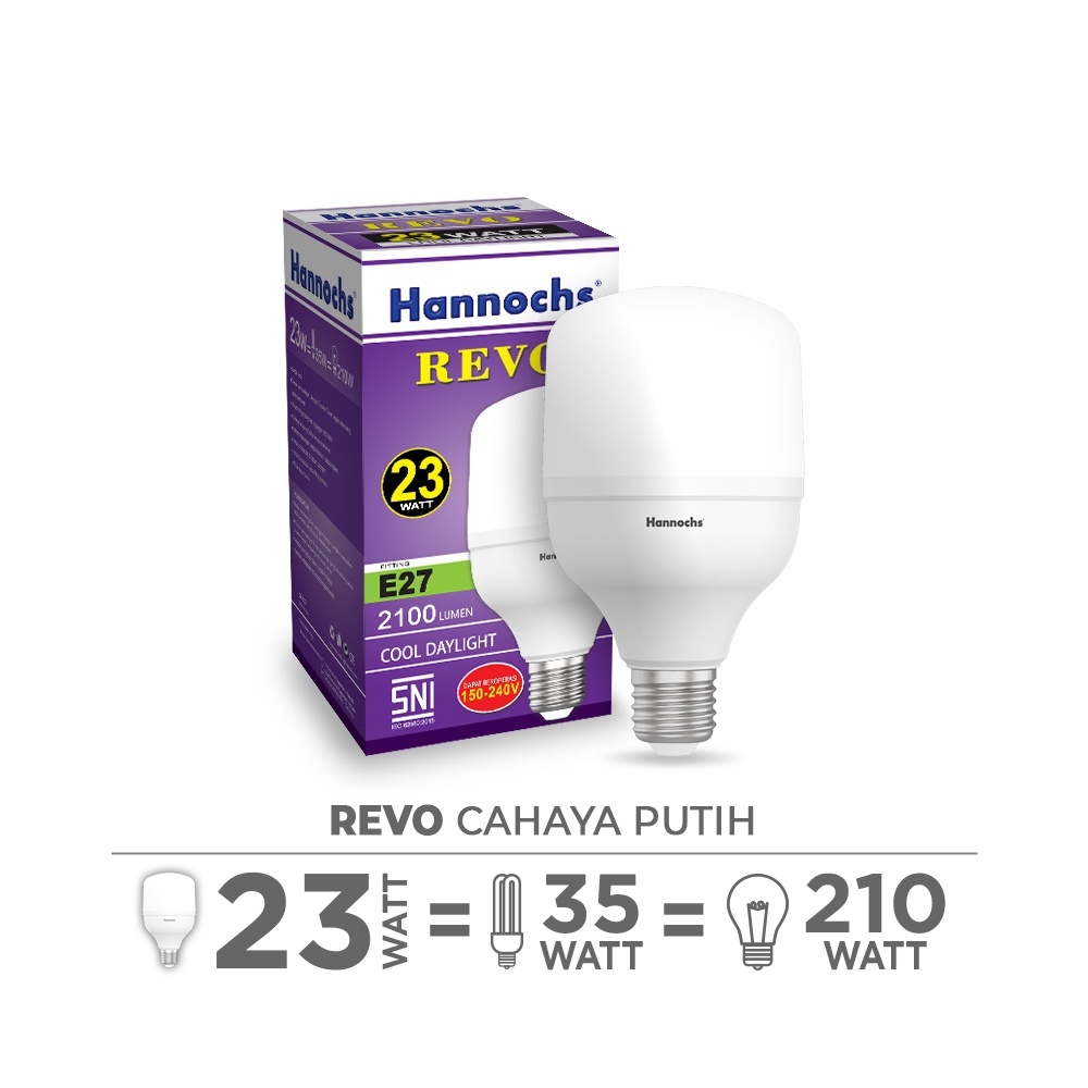 Hannochs Lampu LED Capsule Revo 23 Watt - Cahaya Putih