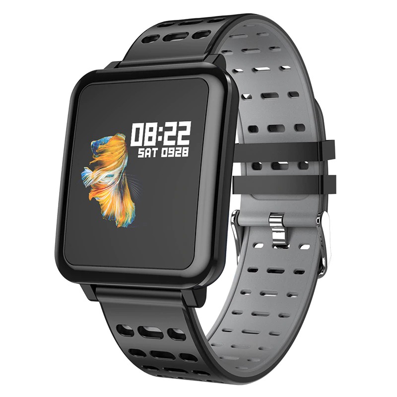 [PO] Q8 Smartwatch IP67 Waterproof Wearable Device Bluetooth Pedometer Heart Rate Monitor Color