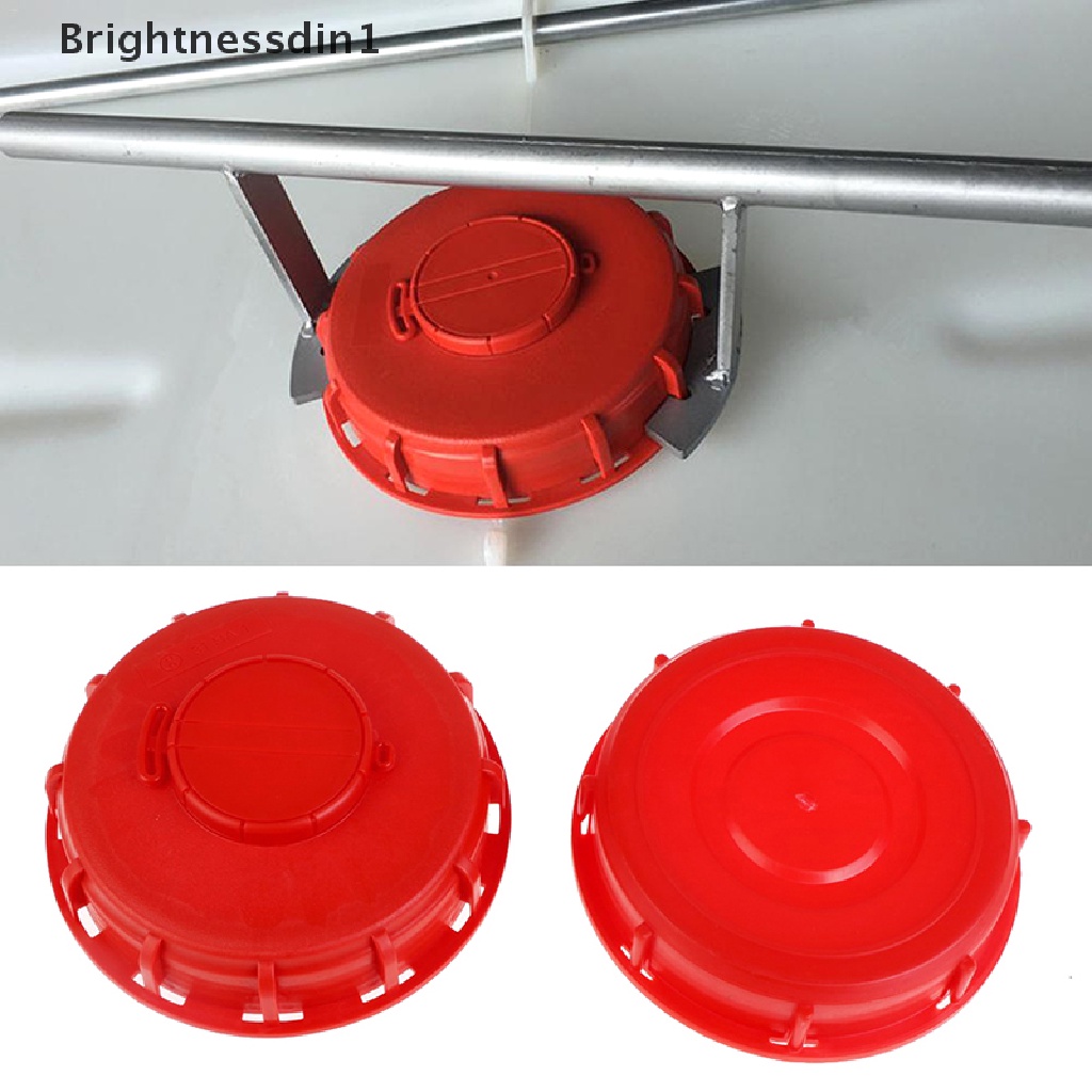 (Brightnessdin1) Adaptor Tutup Botol Air Bahan Plastik Warna Merah