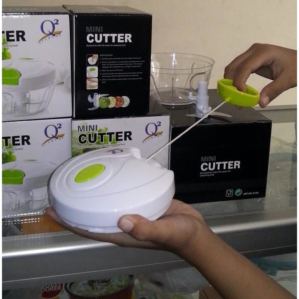 Mini Cutter Q2 P-202 Plus Slicer | Alat Potong Multifungsi