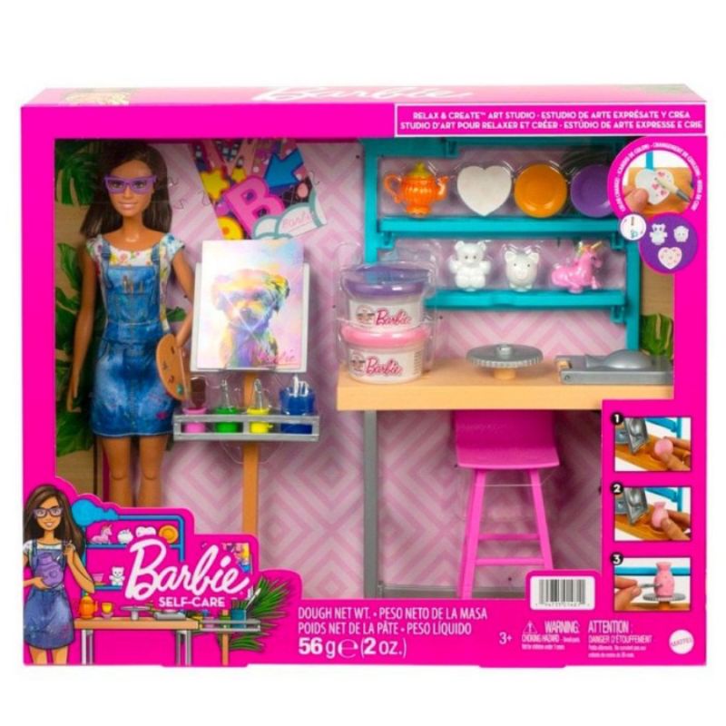 Barbie Doll - Relax & Create Art Studio Playset
