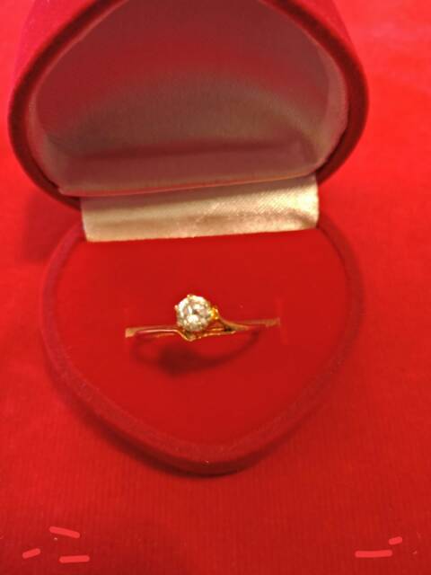 Cincin No 12 anak dan dewasa emas asli kadar 700 70% 22 1 satu gram gold cantik rantai guess mickey r
