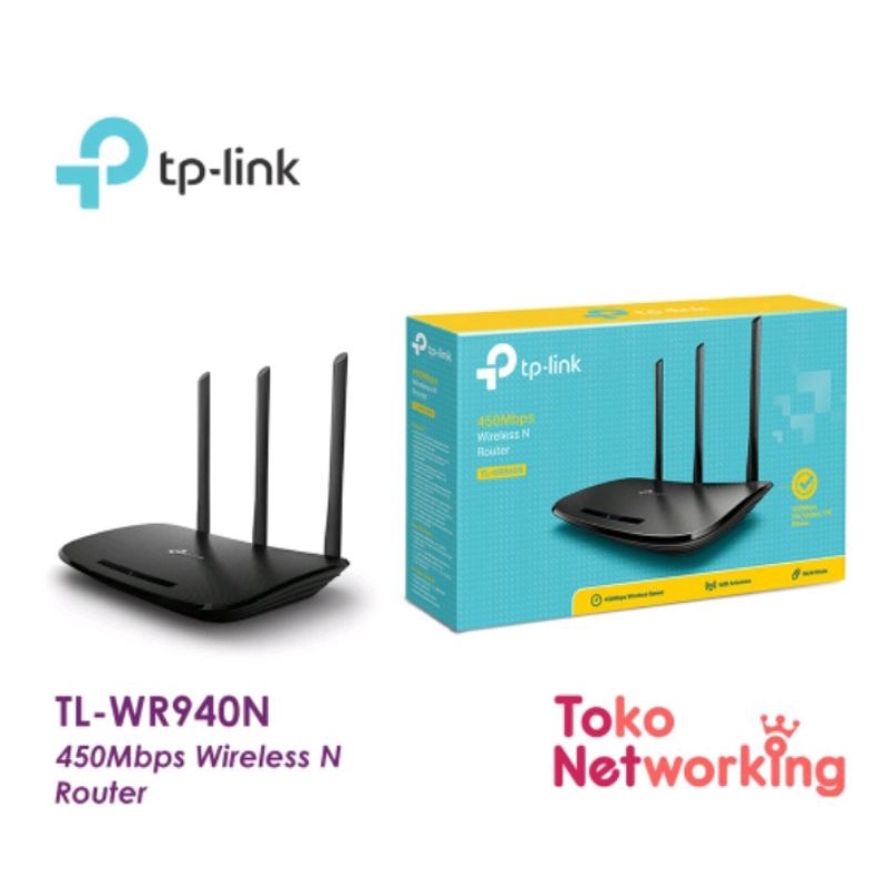 Tp-link router wireless TL-WR940N : 450 Mbps acess point