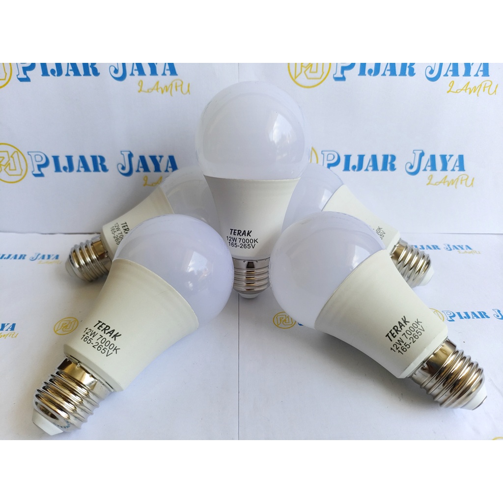 Lampu LED TERAK 12 watt Bohlam LED Rumah 12W Cahaya Putih Terang Murah Bagus