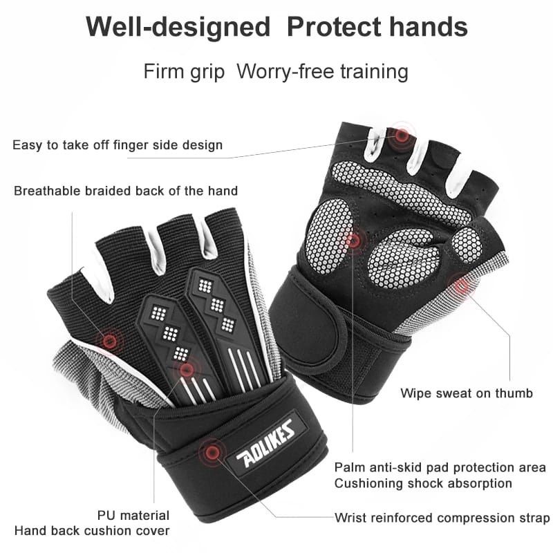 Sarung Tangan Fitness Gym Sport Motor Gloves