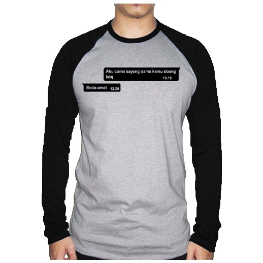 Kaos Lengan Panjan Pria/Wanita "Aku Cuma Sayang Kamu"